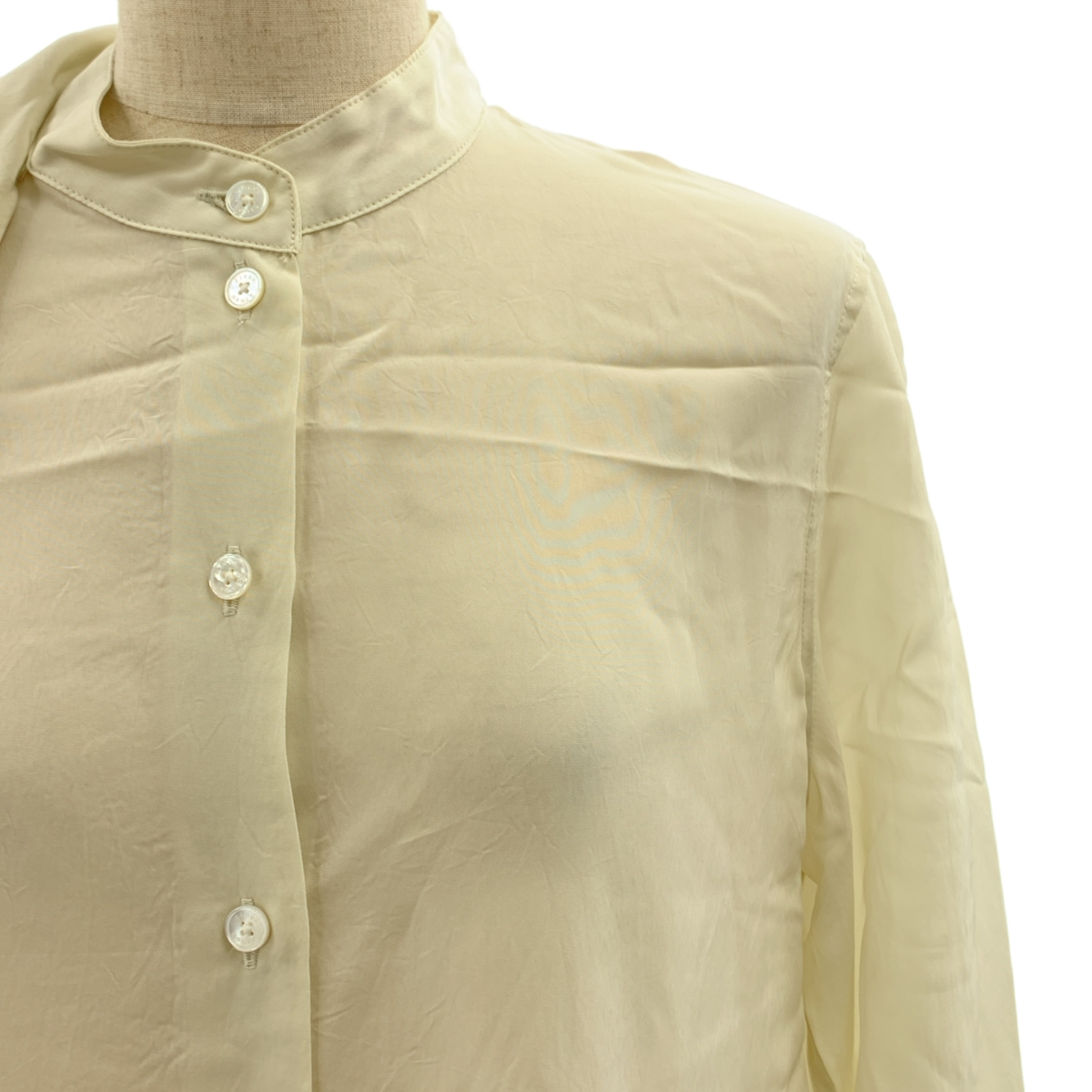 CINOH / チノ キュプラ スカーフ シャツワンピース