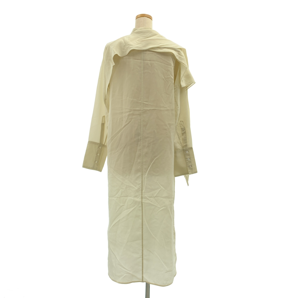 CINOH / チノ キュプラ スカーフ シャツワンピース