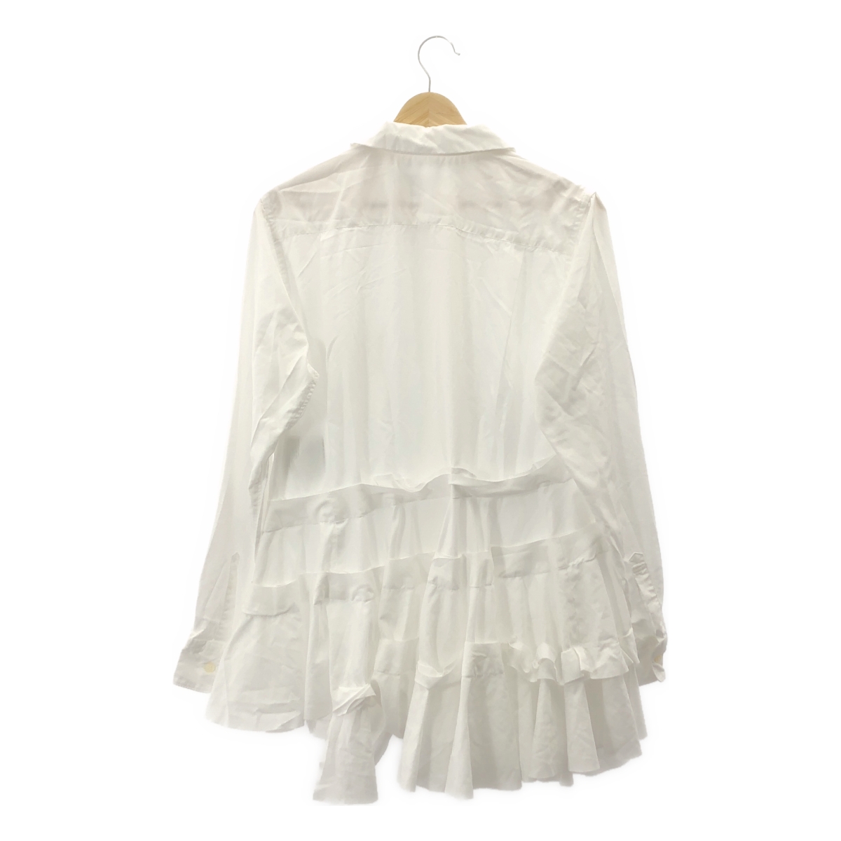 COMME des GARCONS COMME des GARCONS / コムコム 製品加工 ラウンドカラー ティアード シャツ ブラウス