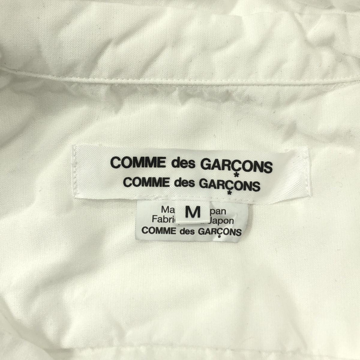 COMME des GARCONS COMME des GARCONS / コムコム 製品加工 ラウンドカラー ティアード シャツ ブラウス