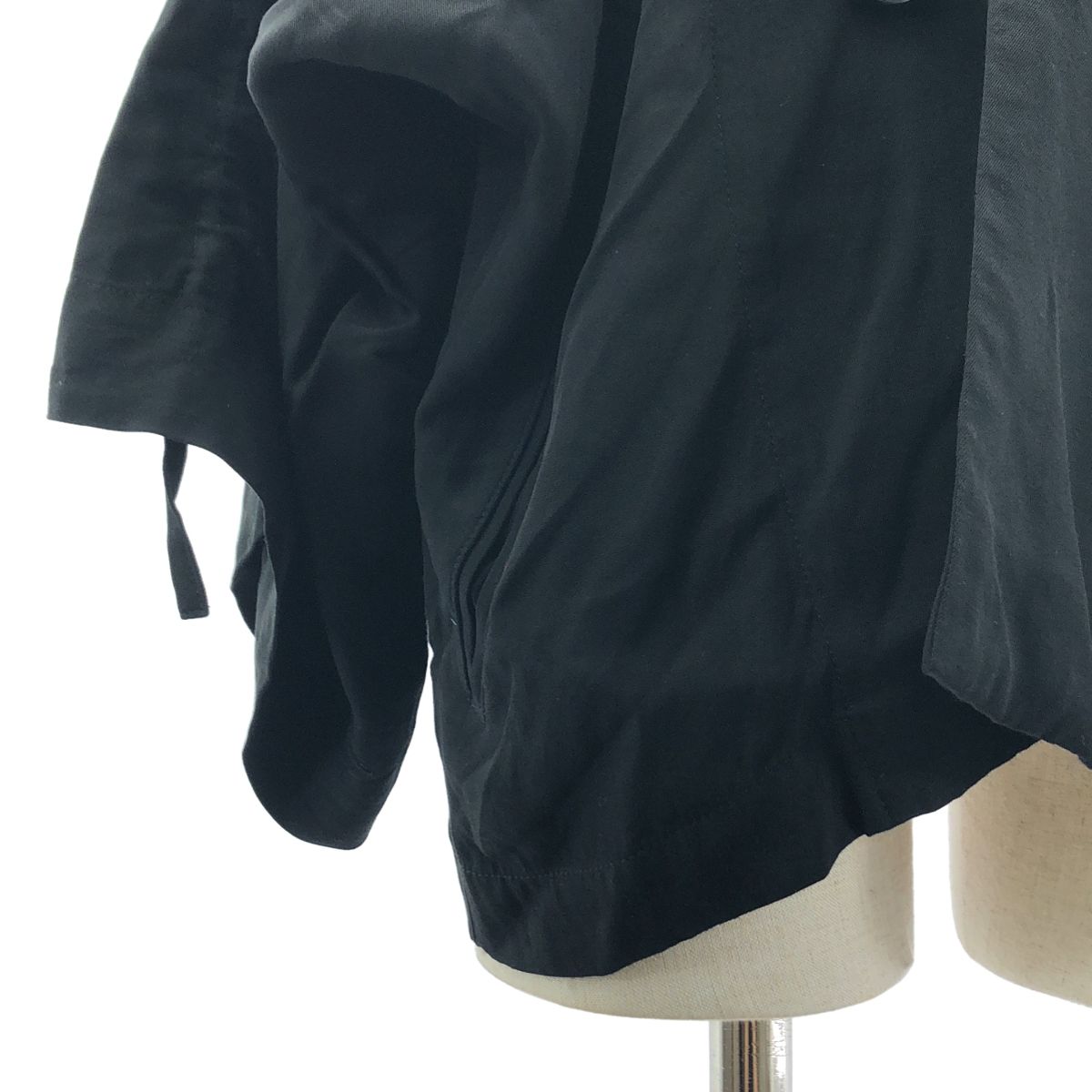 Y's / ワイズヨウジヤマモト レーヨン 変形 ノーカラー オーバージャケット