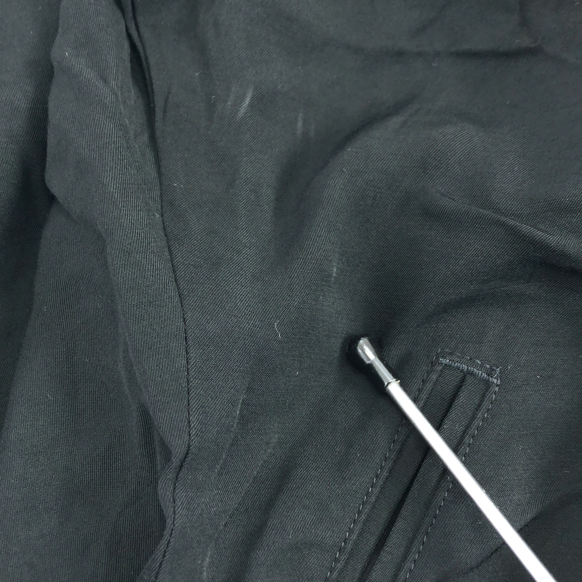 Y's / ワイズヨウジヤマモト レーヨン 変形 ノーカラー オーバージャケット