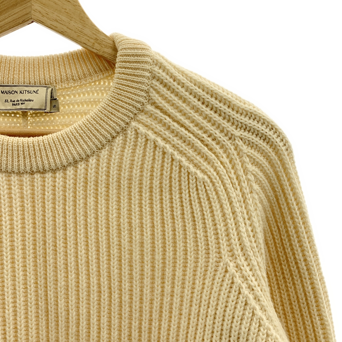 MAISON KITSUNE / メゾンキツネ ウール リブ ニット プルオーバー