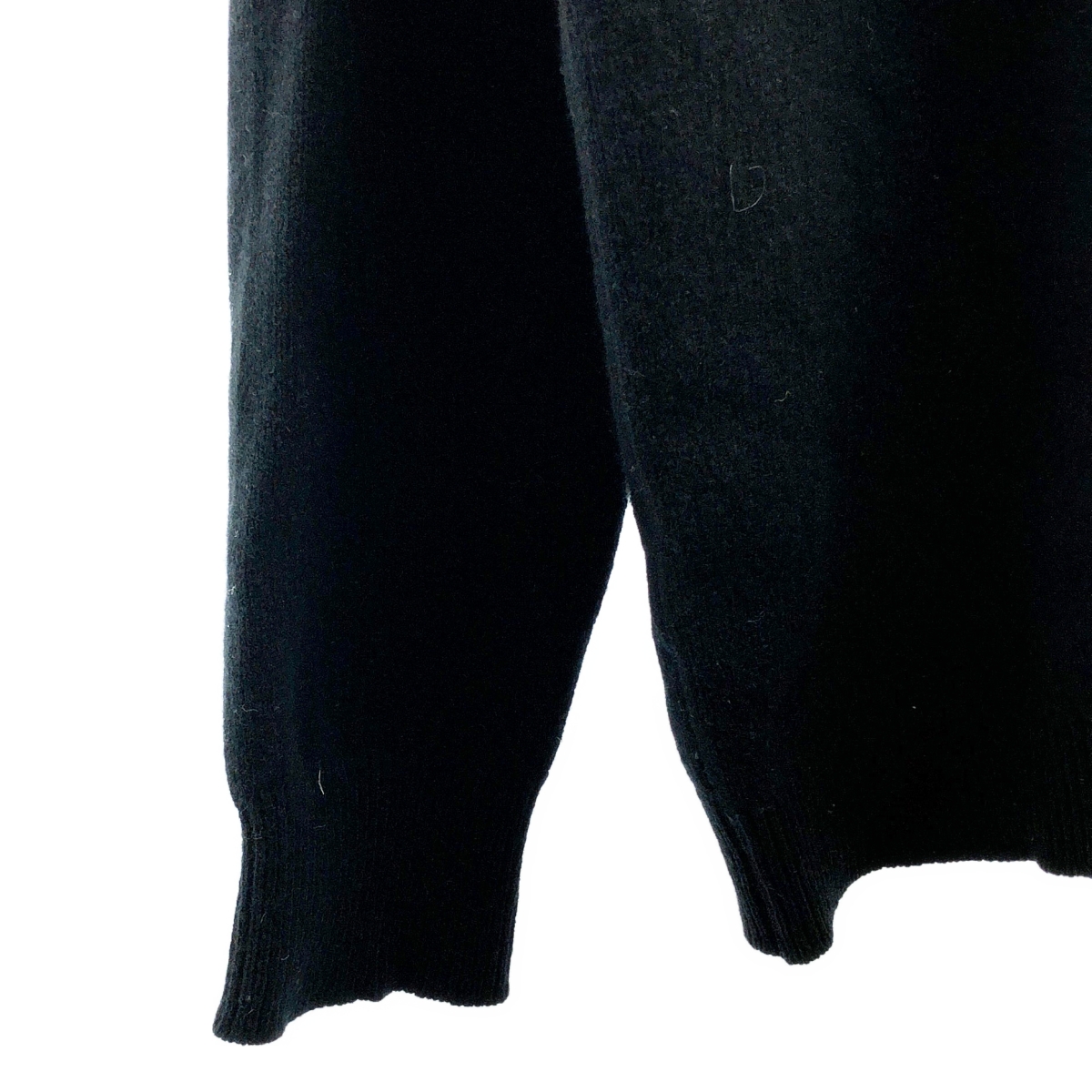 WILLIAM LOCKIE / ウィリアムロッキー ウール レザージップ ニット フーディ