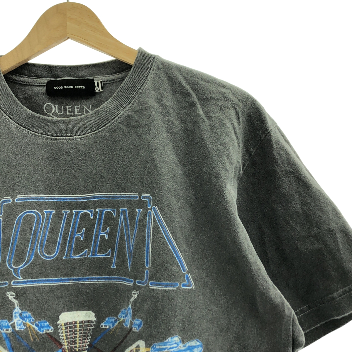 GOOD ROCK SPEED / グッドロックスピード QUEEN クリーン ヴィンテージ加工 プリントTシャツ