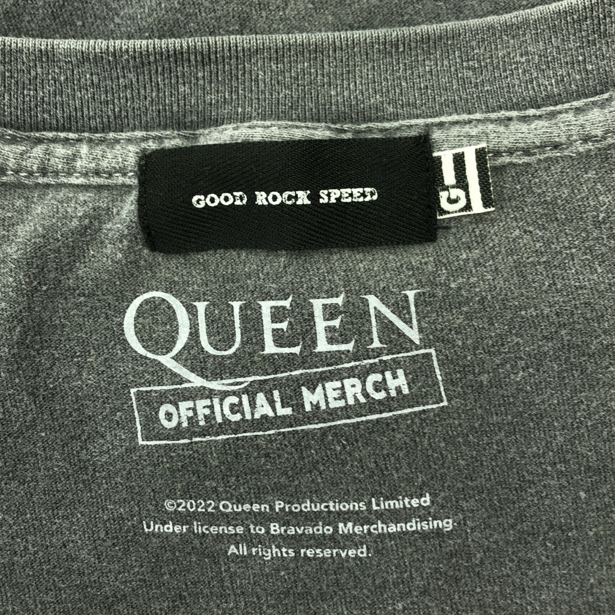 GOOD ROCK SPEED / グッドロックスピード QUEEN クリーン ヴィンテージ加工 プリントTシャツ