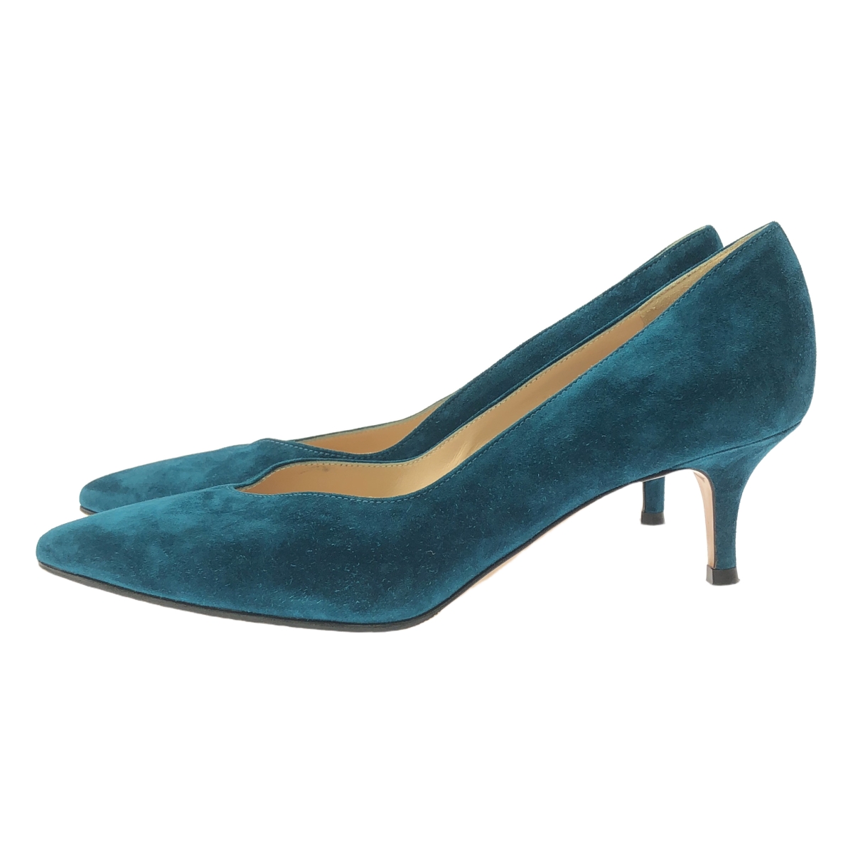 Gianvito Rossi / ジャンヴィトロッシ スエード レザー ポインテッドトゥ パンプス