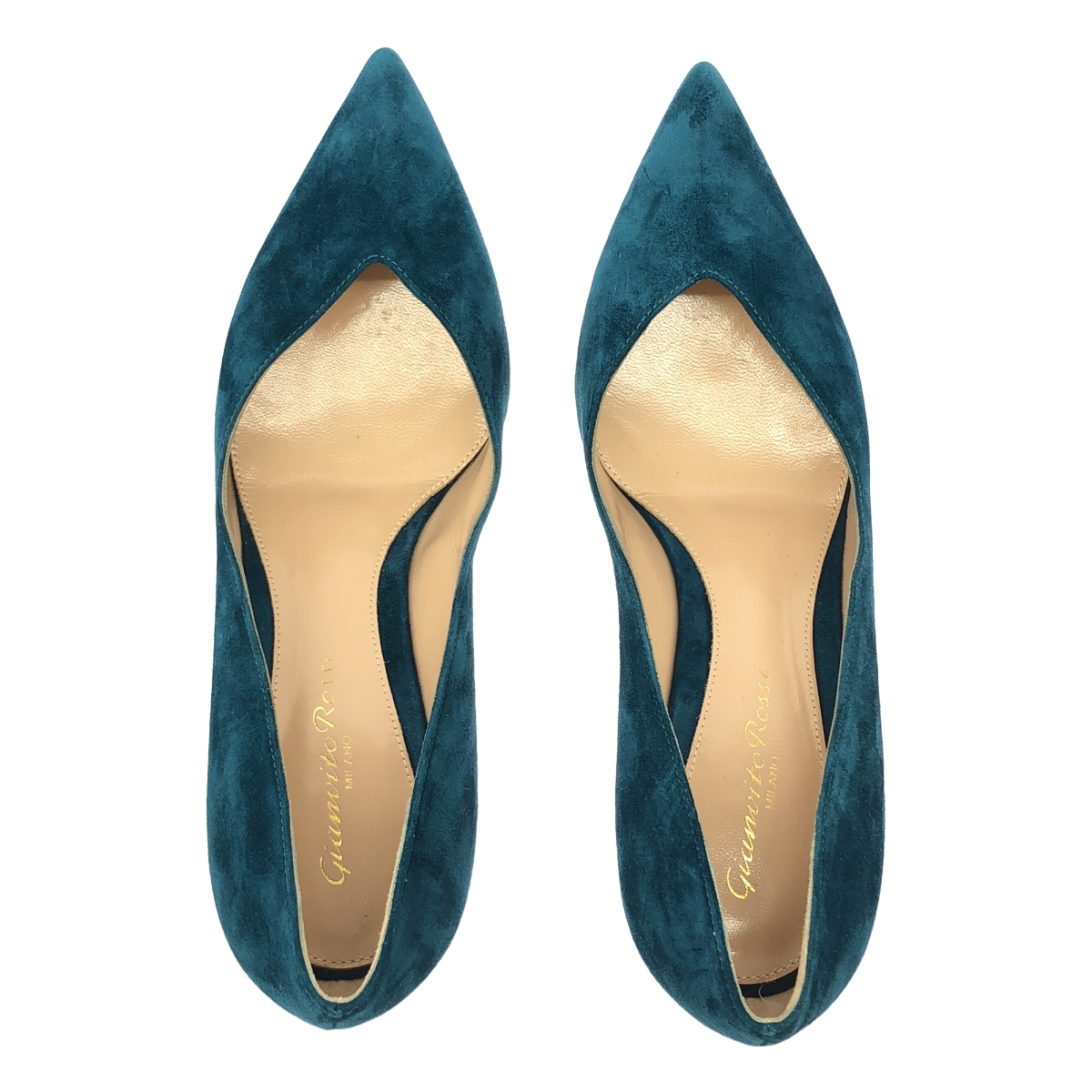 Gianvito Rossi / ジャンヴィトロッシ スエード レザー ポインテッドトゥ パンプス