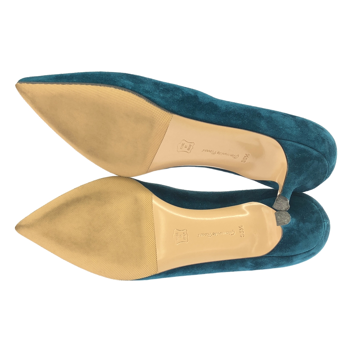 Gianvito Rossi / ジャンヴィトロッシ スエード レザー ポインテッドトゥ パンプス