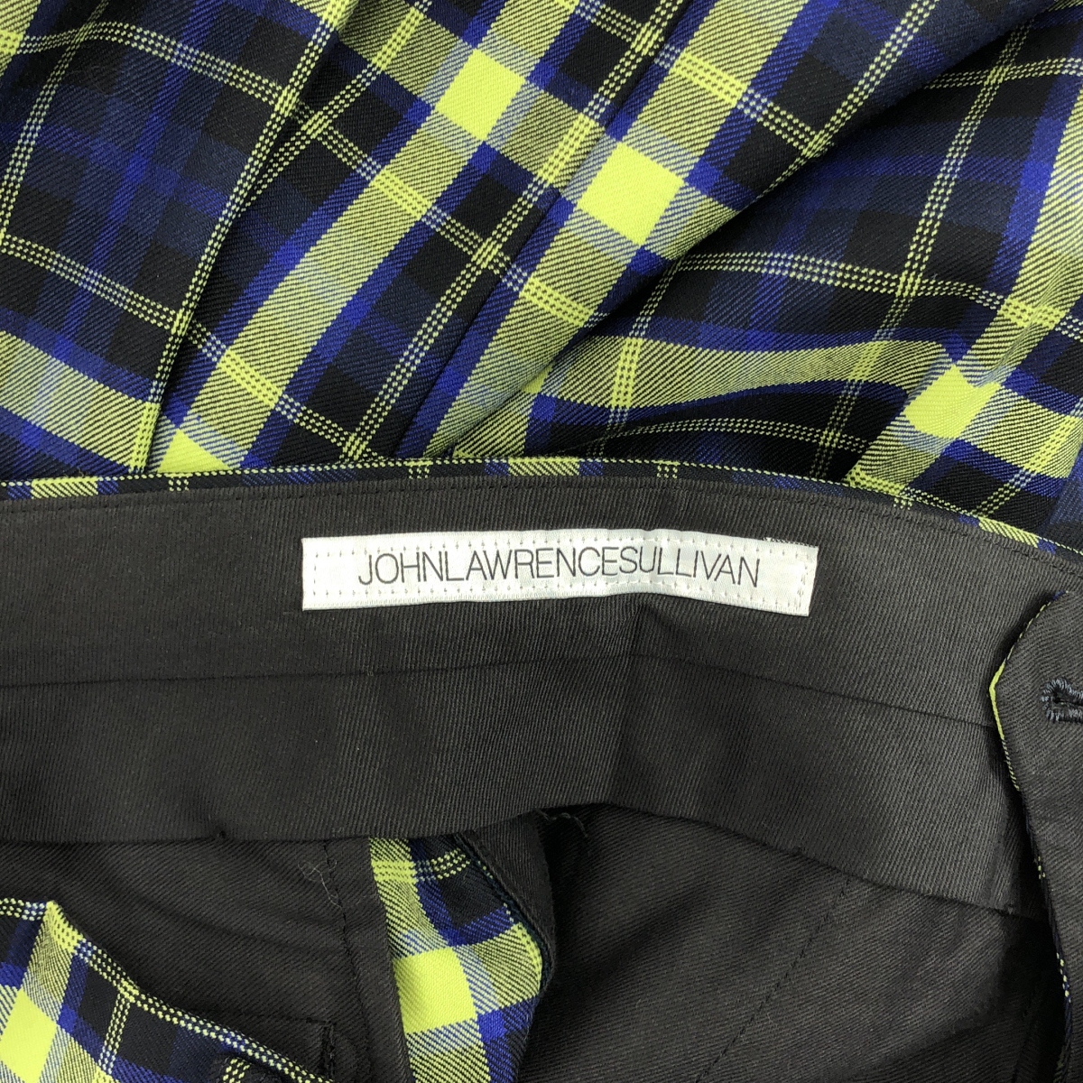 JOHN LAWRENCE SULLIVAN / ジョンローレンスサリバン チェック ウール ワイドパンツ