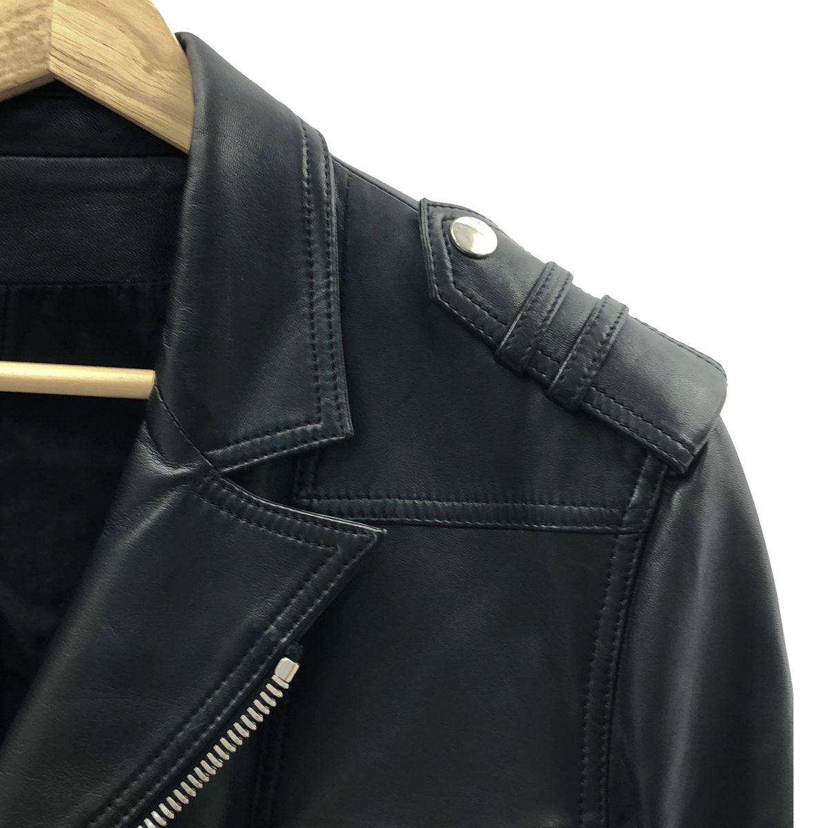 BALMAIN / バルマン レザー ライダース ジャケット / 総裏地