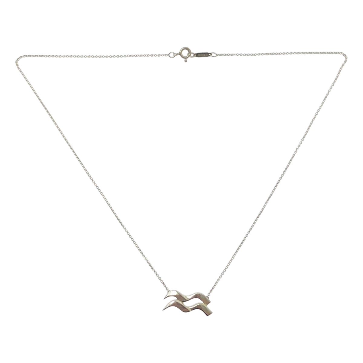 Tiffany & Co / ティファニー Paloma Picasso パロマ・ピカソ / 水瓶座 チェーン ネックレス シルバー925