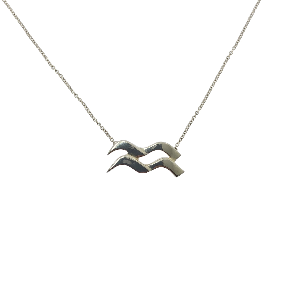Tiffany & Co / ティファニー Paloma Picasso パロマ・ピカソ / 水瓶座 チェーン ネックレス シルバー925