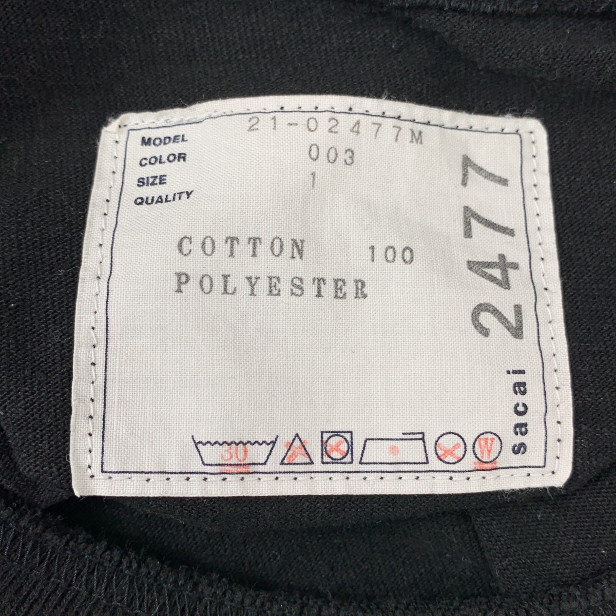 sacai / サカイ ARCHIVE PRINT MIX LONG SLEEVE T-SHIRT ペイズリー 切替 Tシャツ