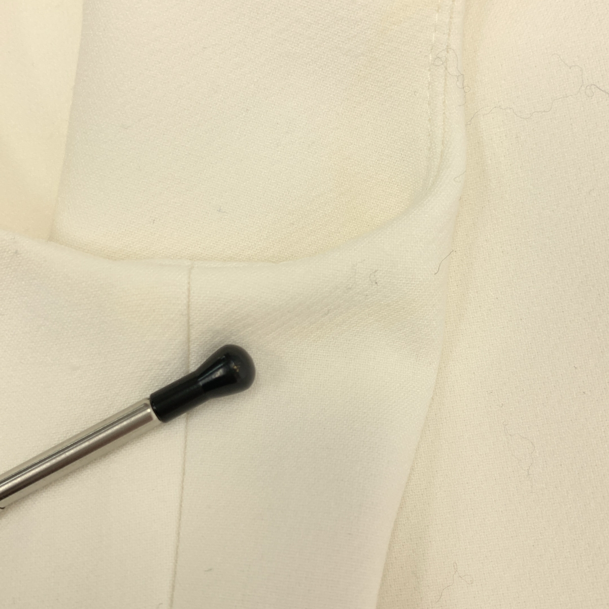 YOKO CHAN / ヨーコチャン パール スリット バックジップ ノースリーブ ブラウス