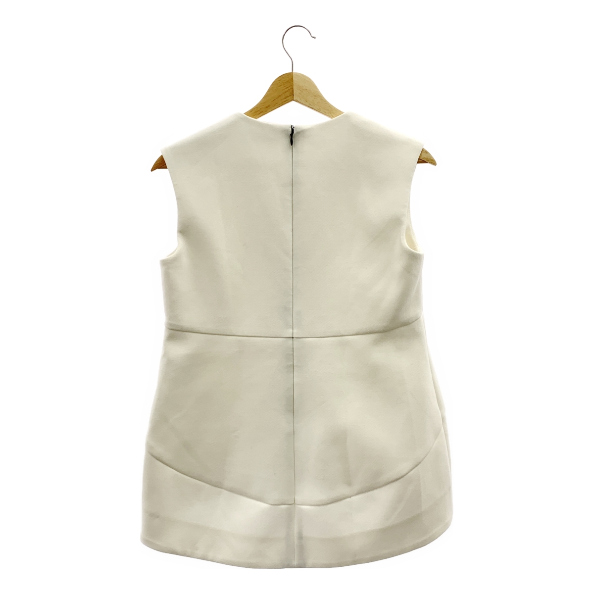 YOKO CHAN / ヨーコチャン パール スリット バックジップ ノースリーブ ブラウス