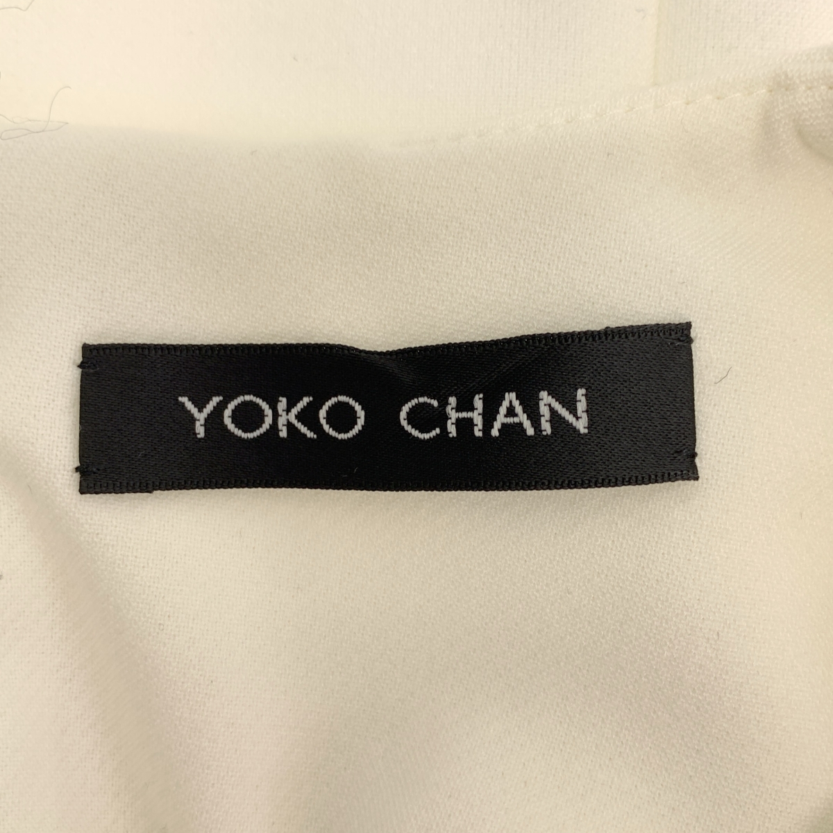 YOKO CHAN / ヨーコチャン パール スリット バックジップ ノースリーブ ブラウス