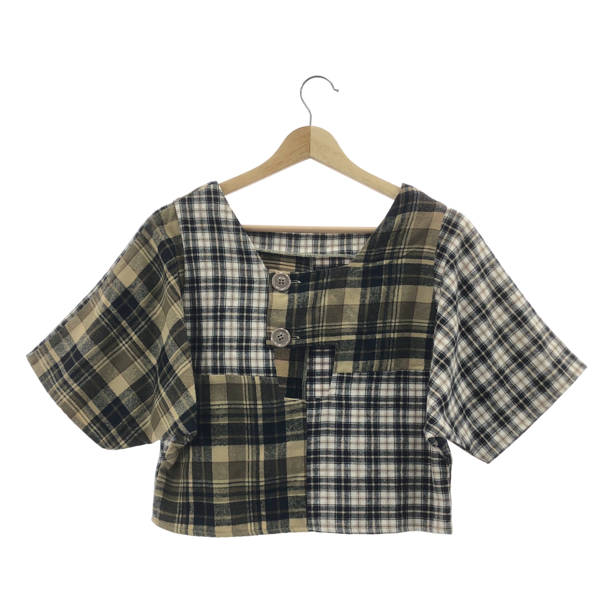 MALION vintage / マリオンヴィンテージ nell check top チェック シャツ トップス