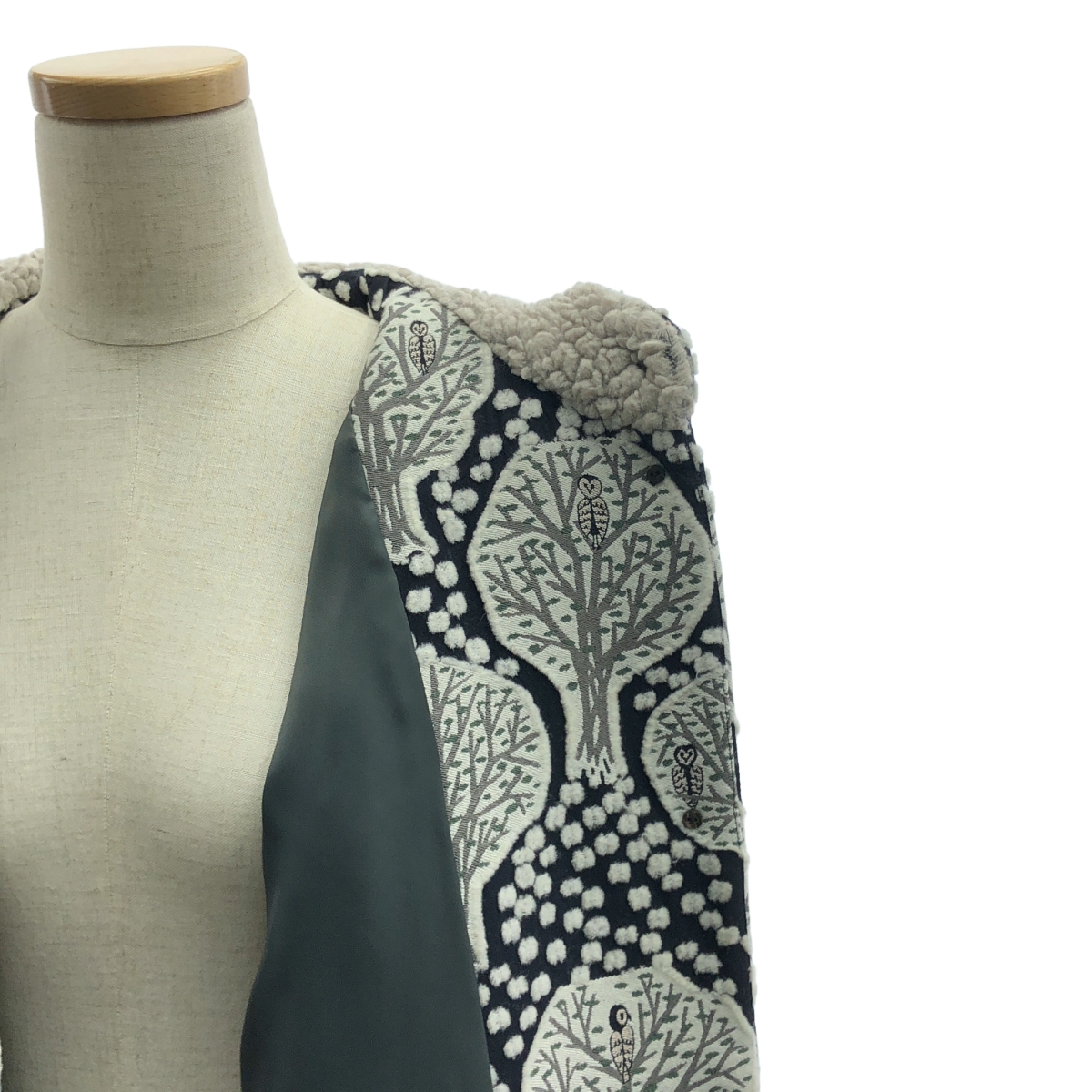 mina perhonen / ミナペルホネン pollot ポロット / 刺しゅう 中綿 フーデッド コート