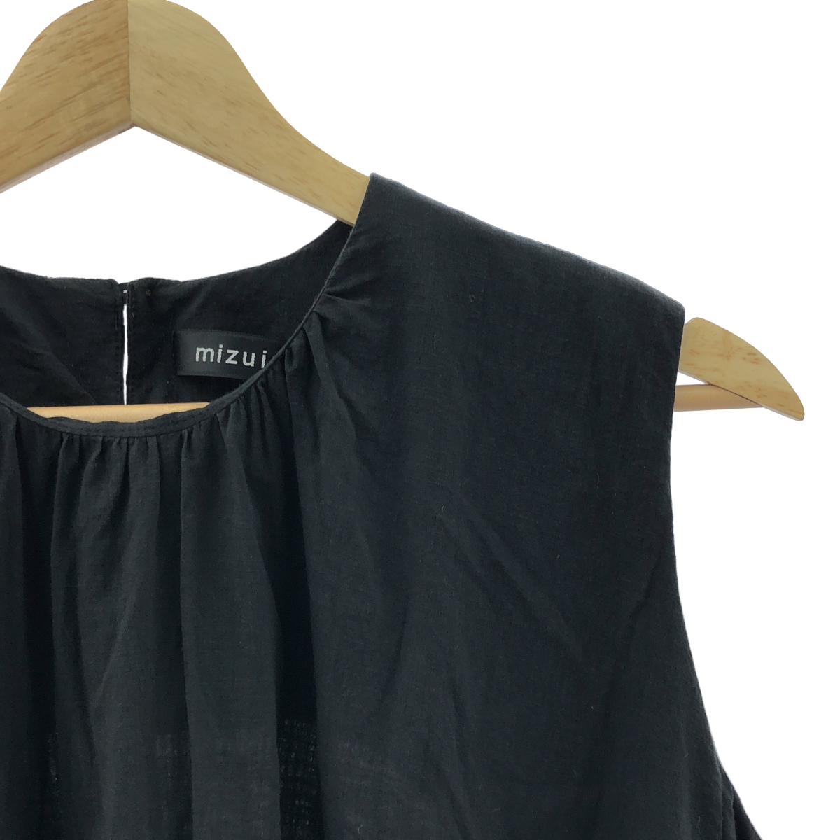 mizuiroind / ミズイロインド コットン ギャザー ロングワンピース