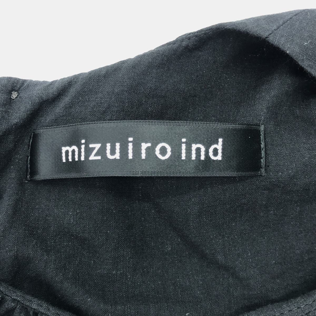 mizuiroind / ミズイロインド コットン ギャザー ロングワンピース