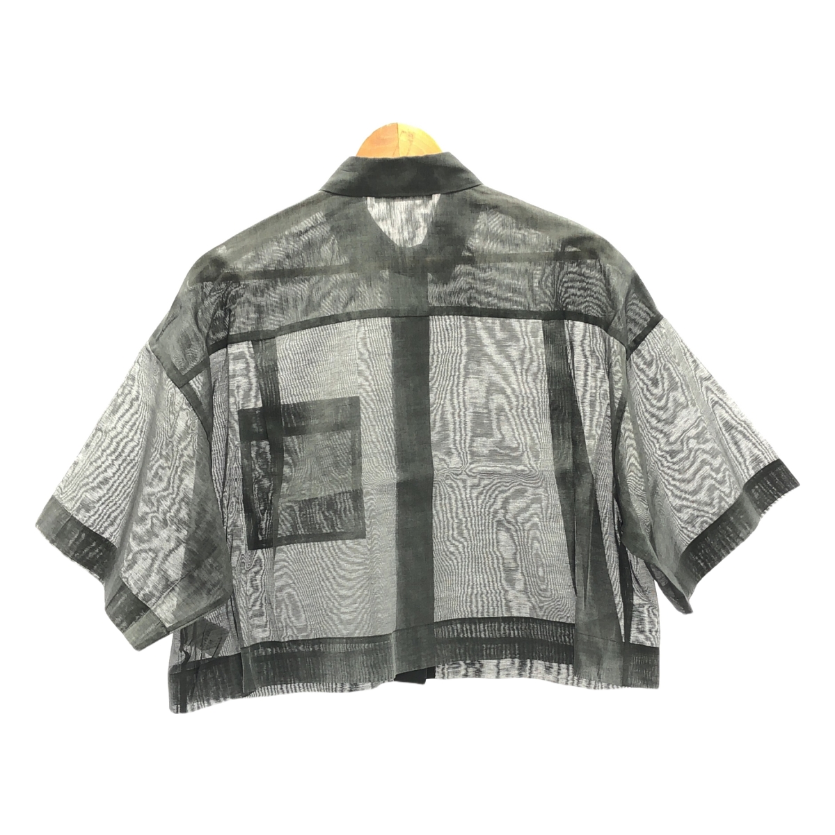 SACRA / サクラ PREMIUM SILK COTTON CROPPED SHIRT プレミアム シルク コットン クロップド シャツ