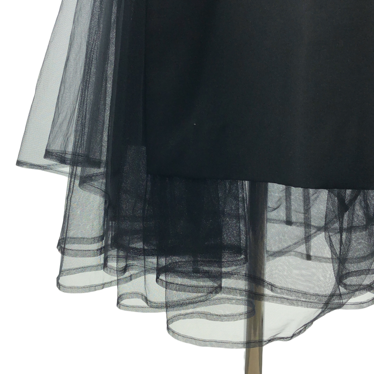 noir kei ninomiya / ノワールケイニノミヤ ダブルアジャスター チュールドッキング ボリューム スカート