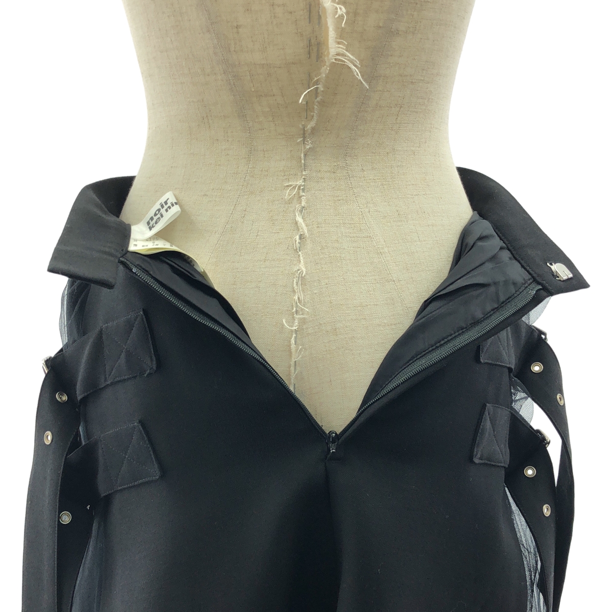 noir kei ninomiya / ノワールケイニノミヤ ダブルアジャスター チュールドッキング ボリューム スカート