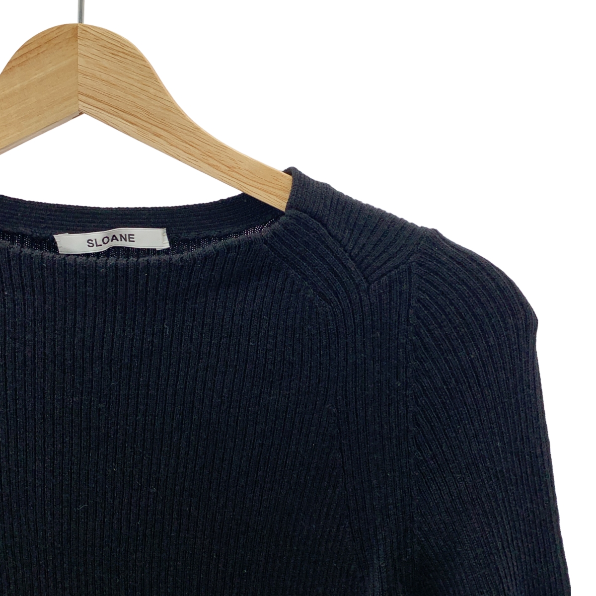 SLOANE / スローン 14Gリブ メリノウール ラウンドネック
