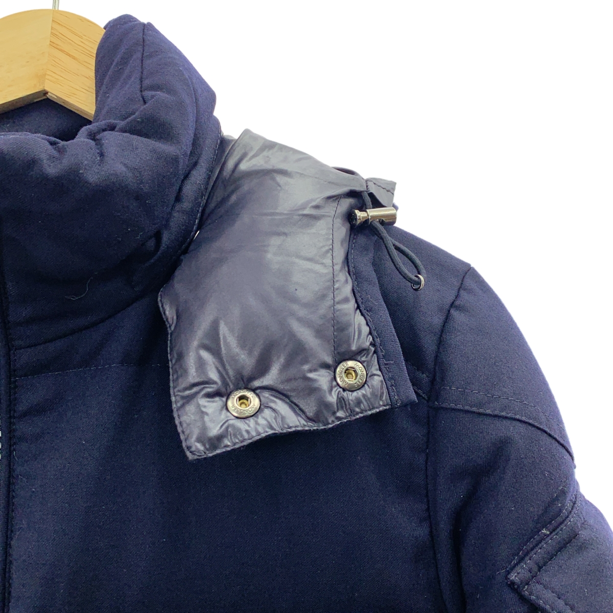 MONCLER / モンクレール MONTGENEVRE GIUBBOTTO モンジュネーブル ウール フーデッド ダウンジャケット