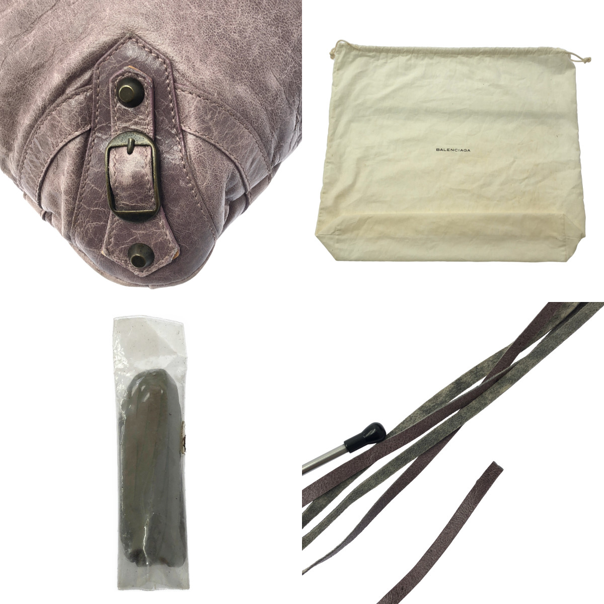 BALENCIAGA / バレンシアガ City シティ レザー ハンドバッグ