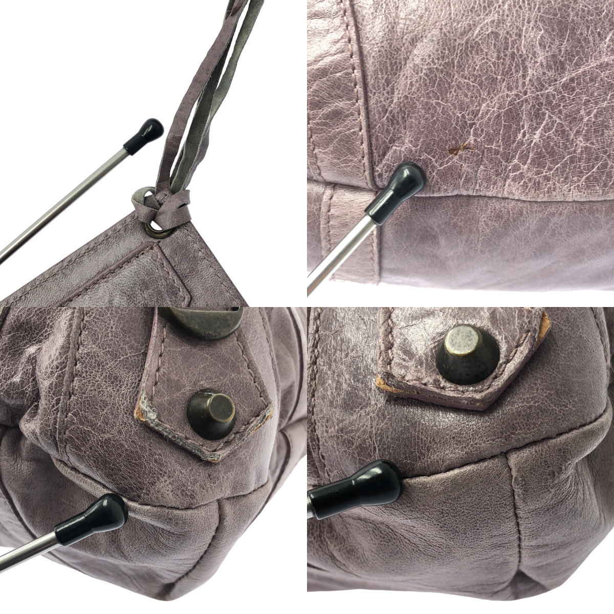 BALENCIAGA / バレンシアガ City シティ レザー ハンドバッグ