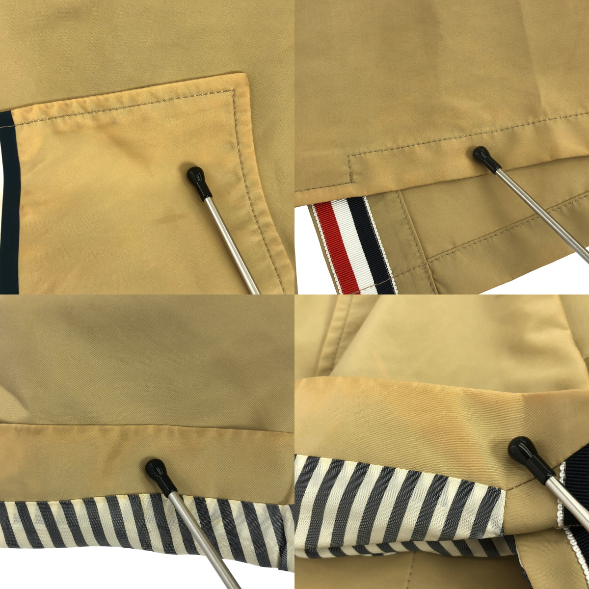 THOM BROWNE / トムブラウン ナイロン ステンカラー コート