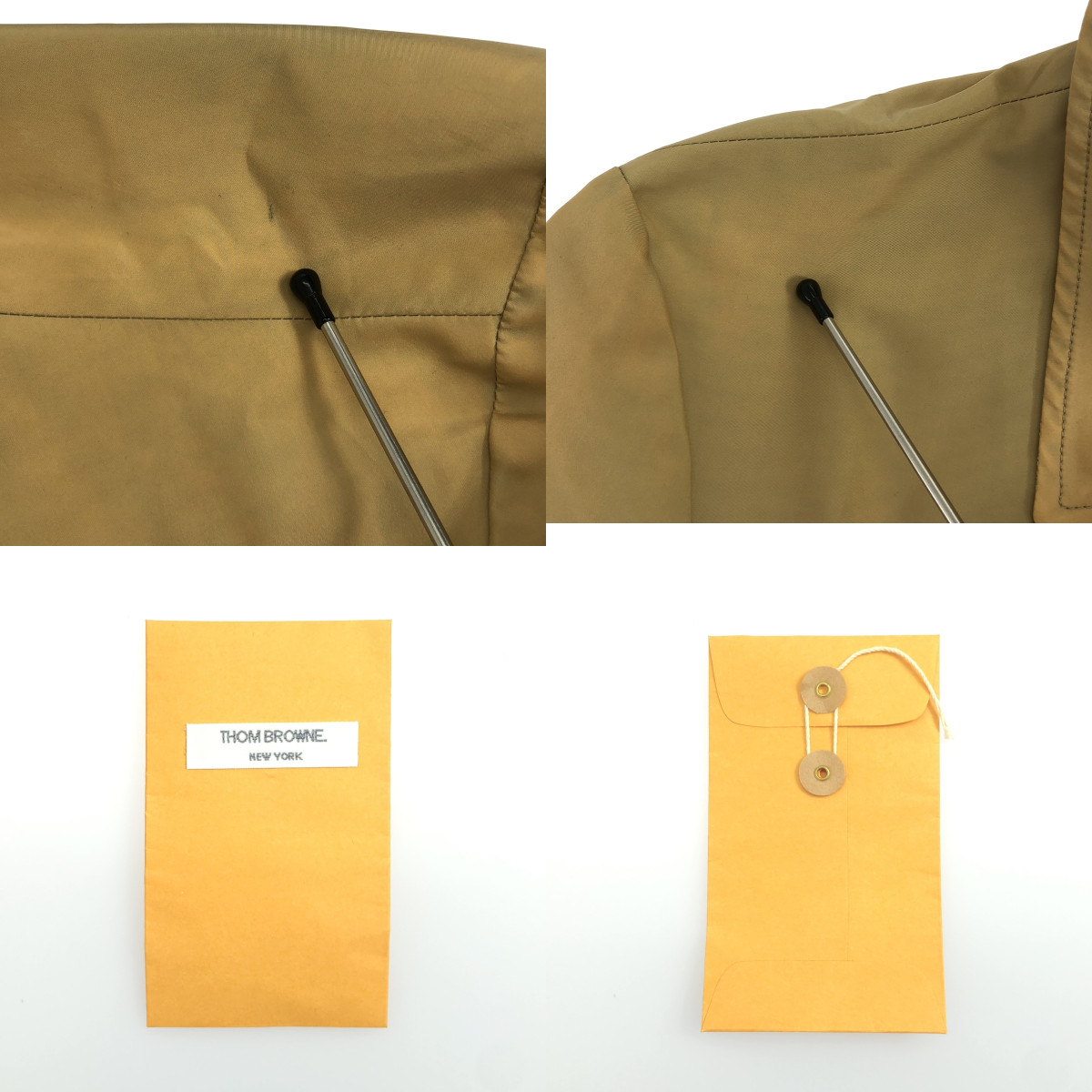 THOM BROWNE / トムブラウン ナイロン ステンカラー コート