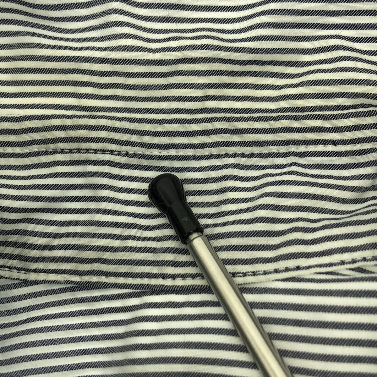 GEOFFREY B.SMALL / ジェフリーBスモール コットン ストライプ オーバーシルエット レギュラーカラー シャツ