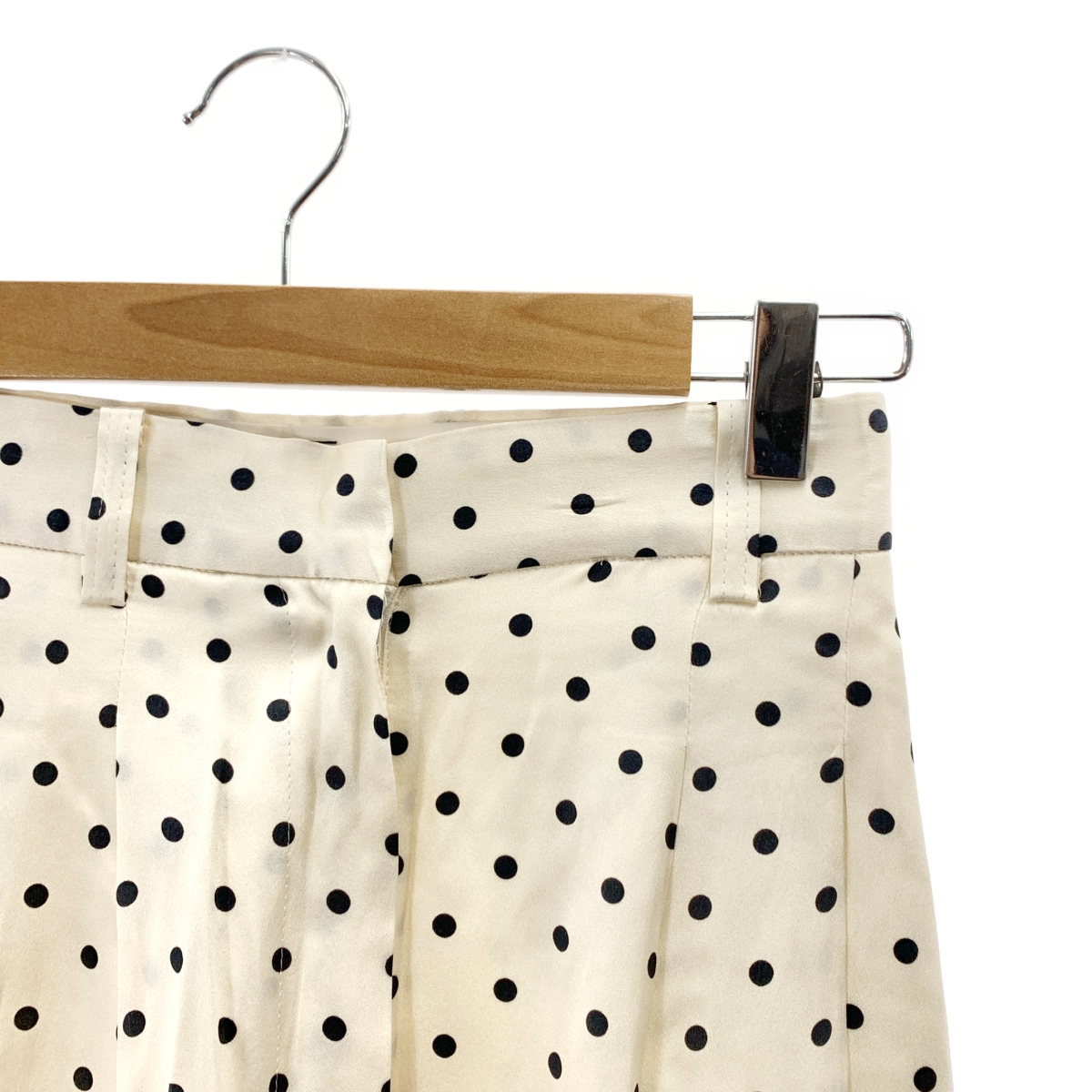 THIRD MAGAZINE / サードマガジン silk 100％ / シルク 総柄 タック スラックス パンツ / 総裏地