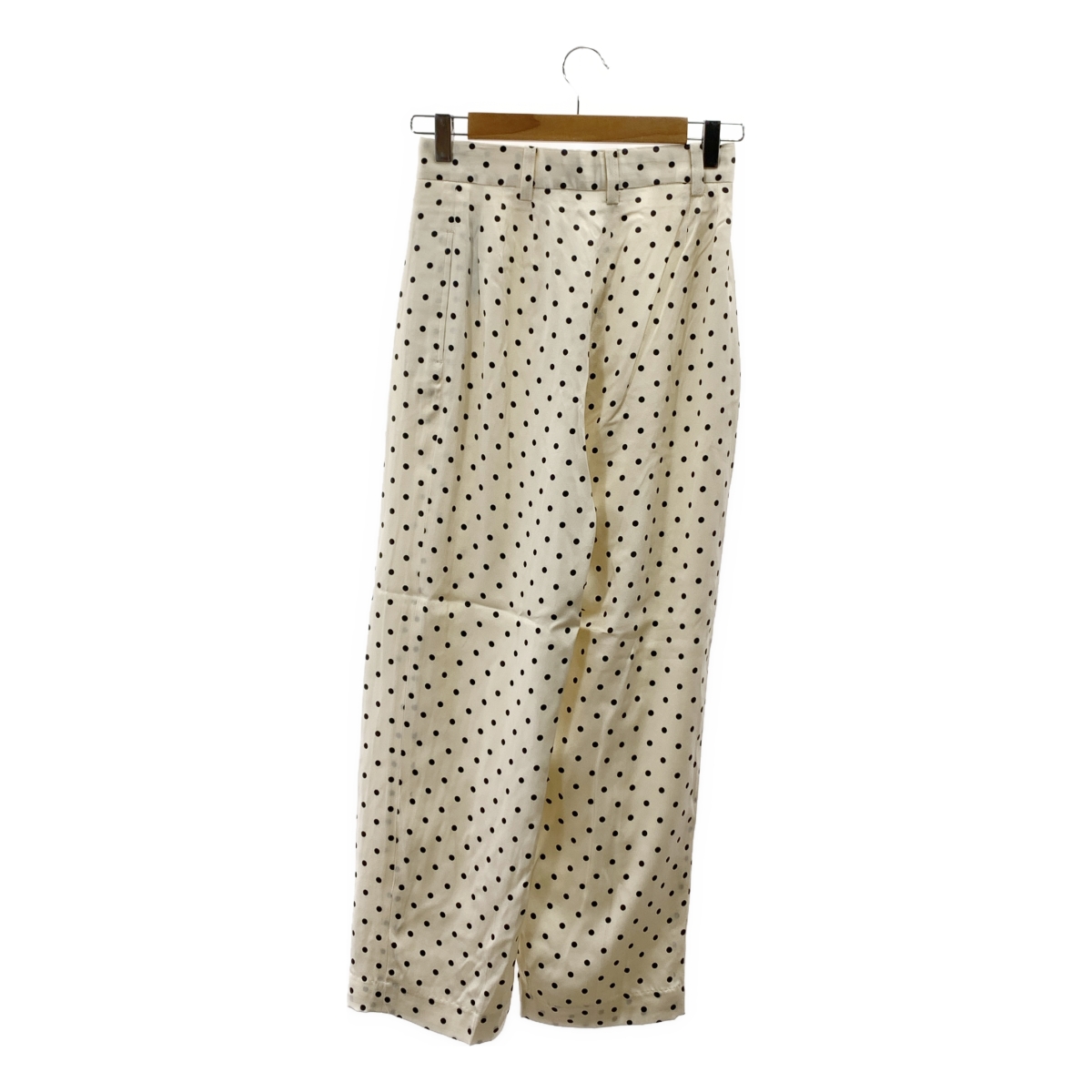 THIRD MAGAZINE / サードマガジン silk 100％ / シルク 総柄 タック スラックス パンツ / 総裏地