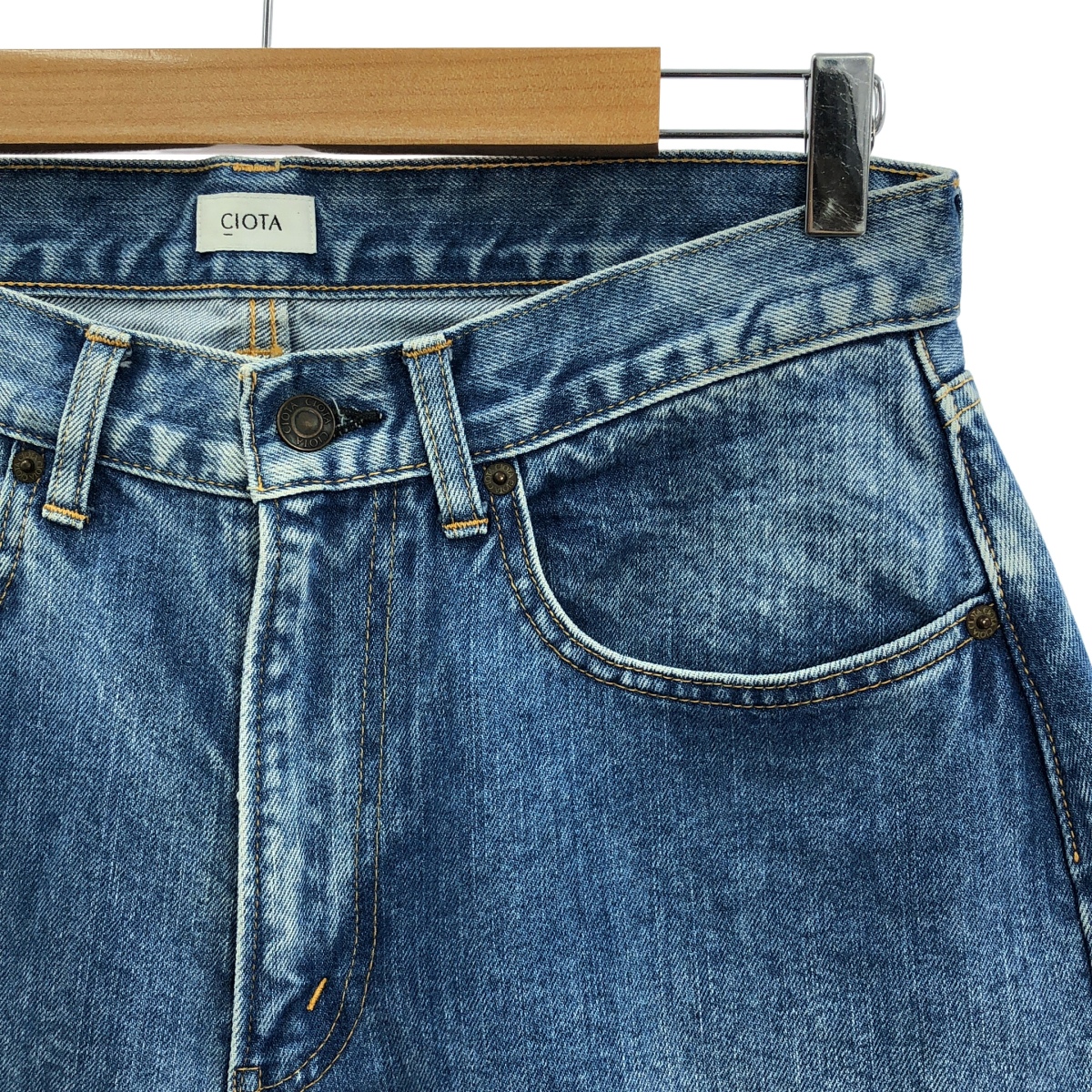 CIOTA / シオタ インディゴ テーパード スビンコットン 13.5oz デニム パンツ