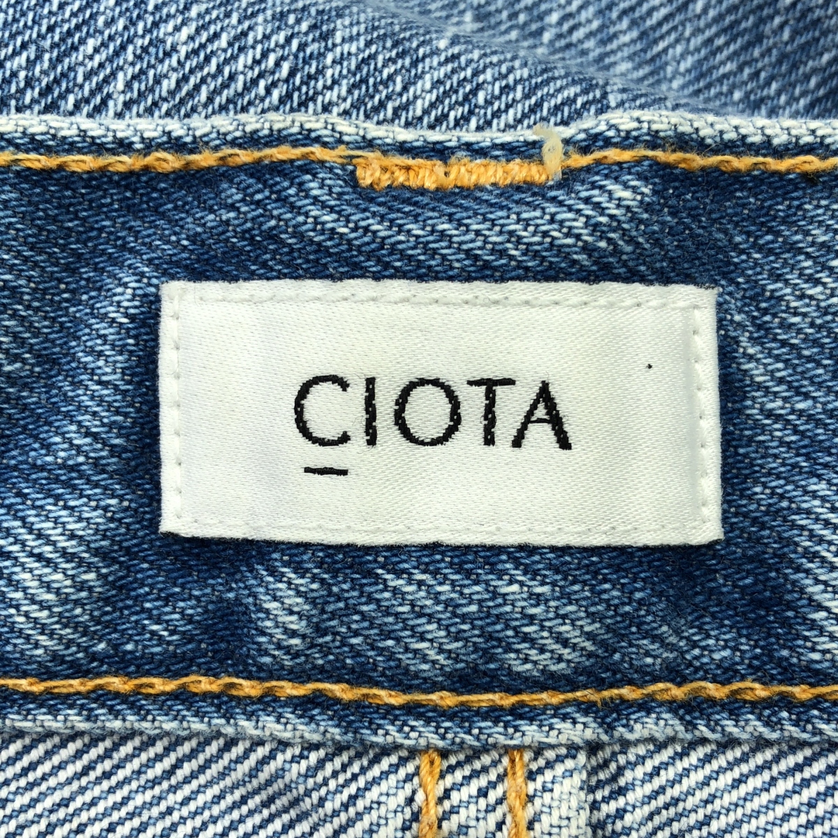 CIOTA / シオタ インディゴ テーパード スビンコットン 13.5oz デニム パンツ