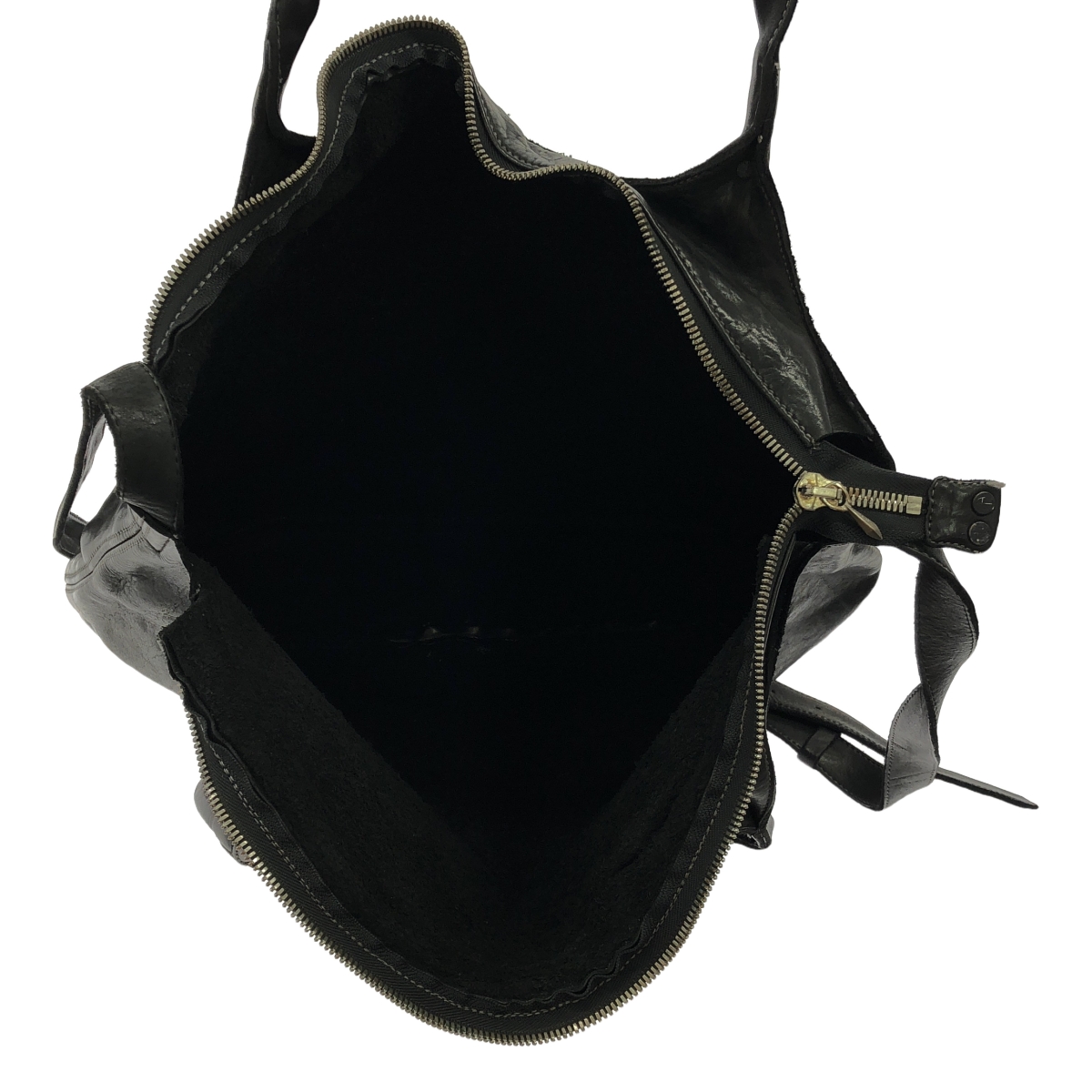 incarnation / インカネーション GUIDIカーフ / 2way バックルロゴショルダー付き レザートートバッグ