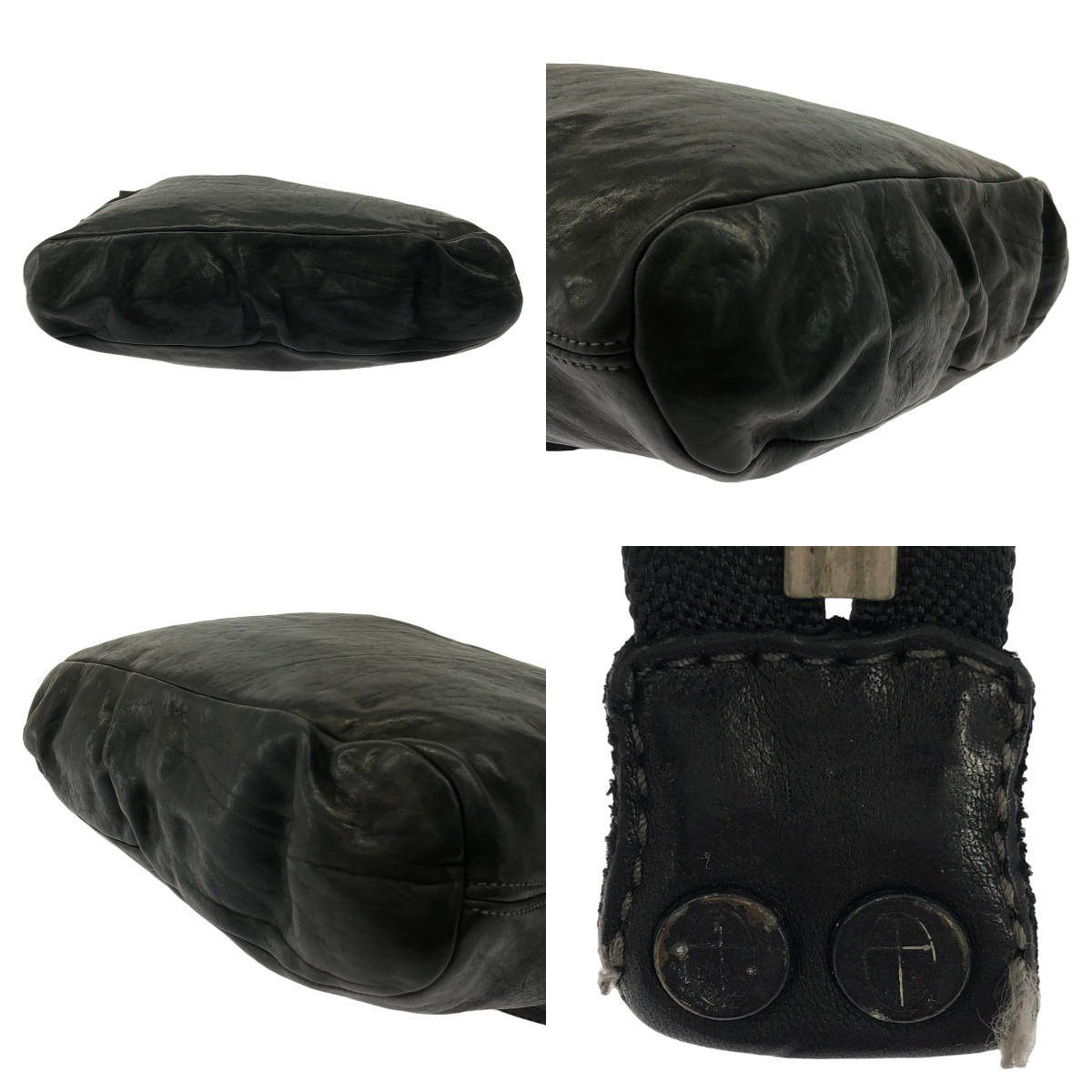 incarnation / インカネーション GUIDIカーフ / 2way バックルロゴショルダー付き レザートートバッグ