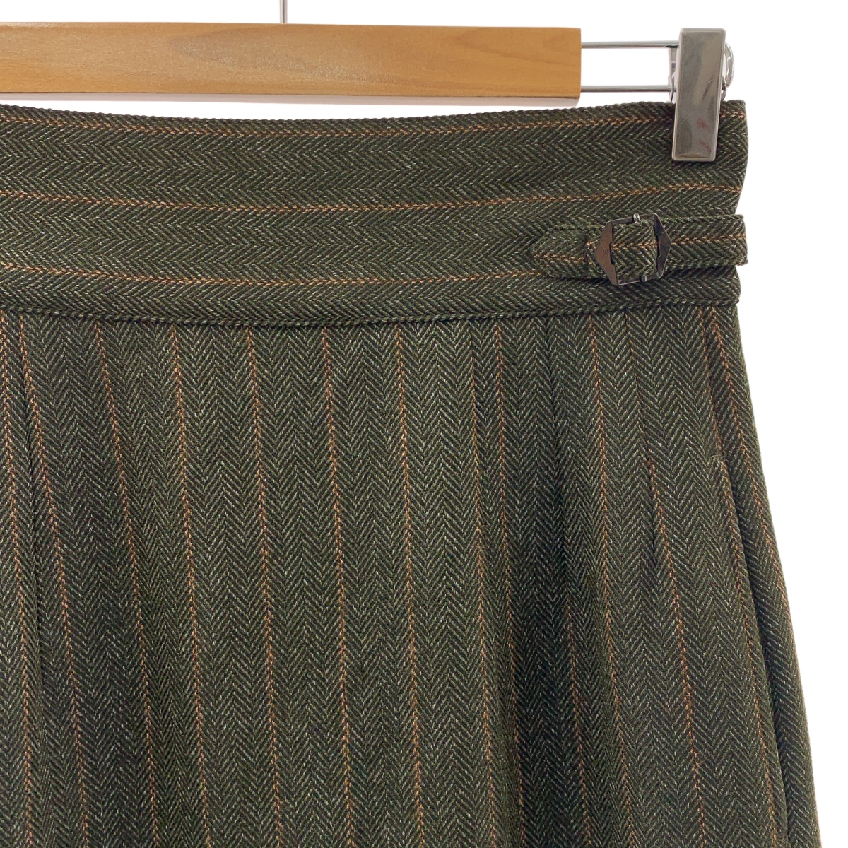 foufou / フーフー herringbone semi-tight skirt / アジャスター ヘリンボーンセミタイトスカート