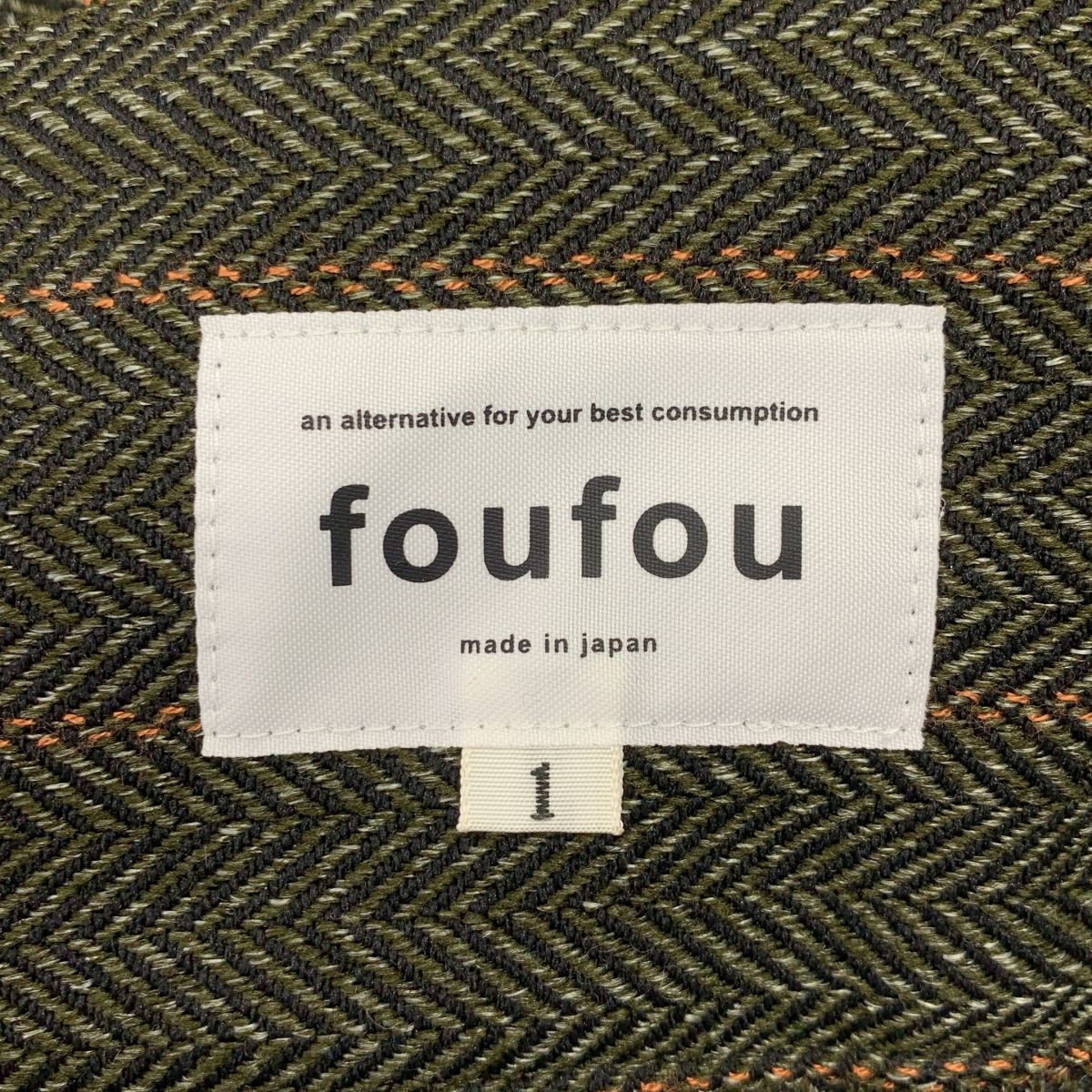 foufou / フーフー herringbone semi-tight skirt / アジャスター ヘリンボーンセミタイトスカート