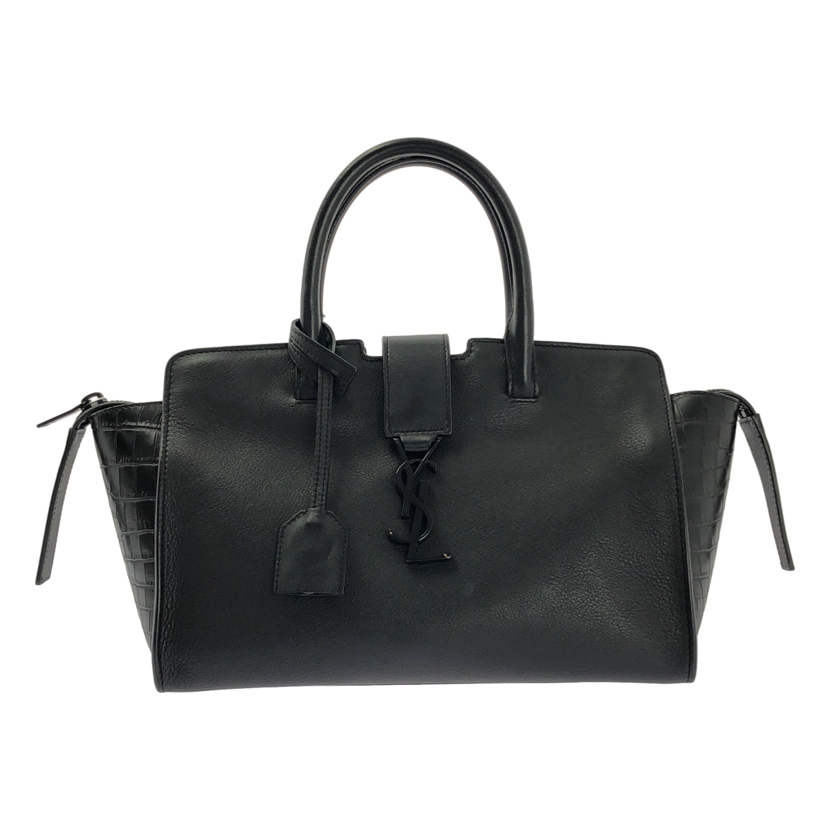SAINT LAURENT / サンローラン ダウンタウン カバス 2way クロコ型押 ハンドバッグ