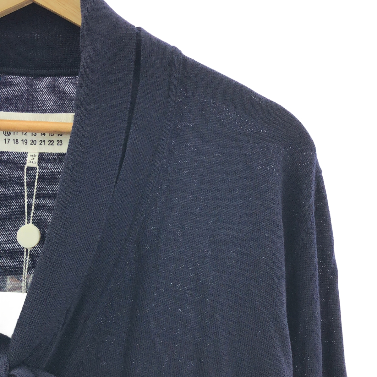 Maison Margiela / メゾンマルジェラ ウール ショールカラー スカーフ カーディガン