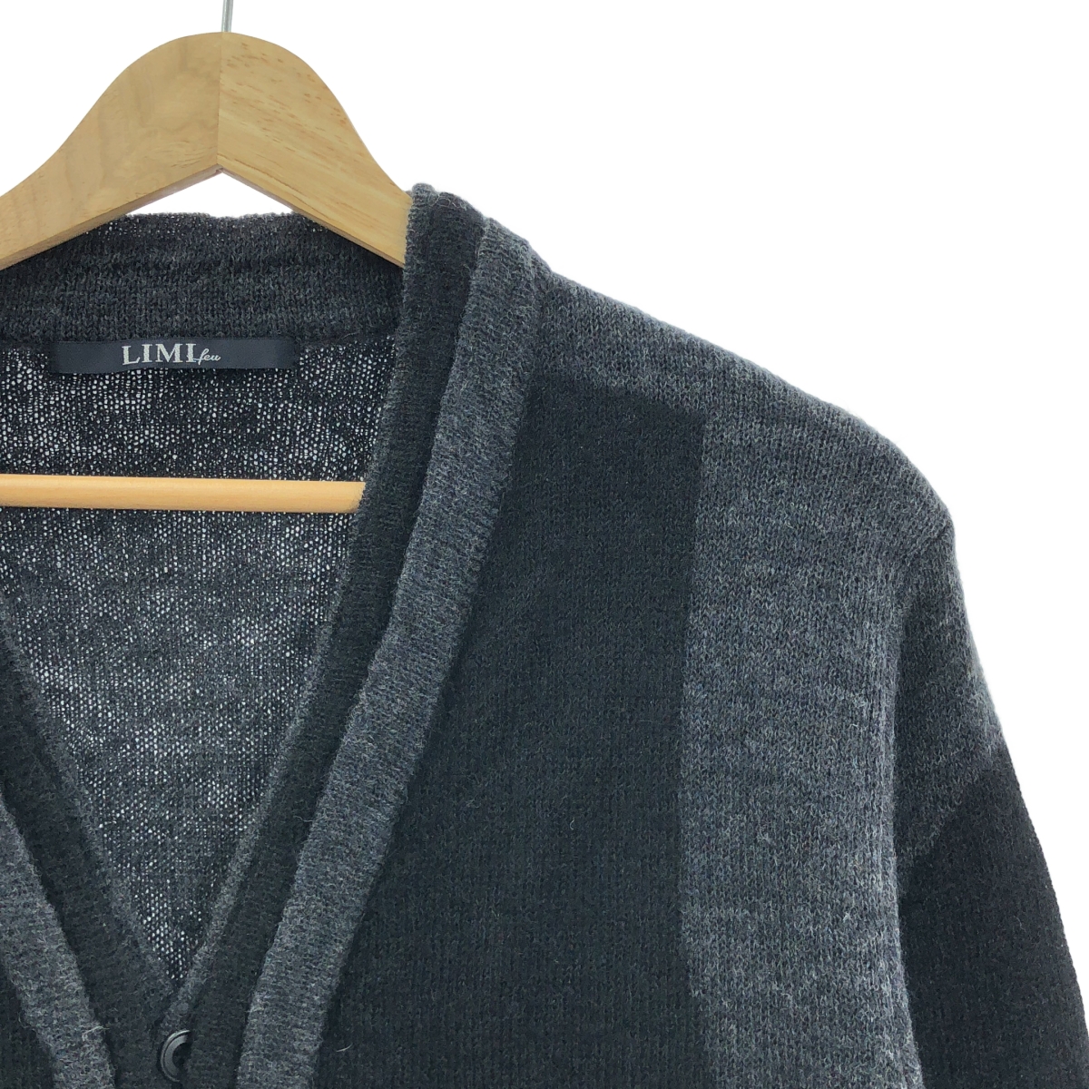 LIMI feu / リミフゥ モヘヤ レイヤード カーディガン