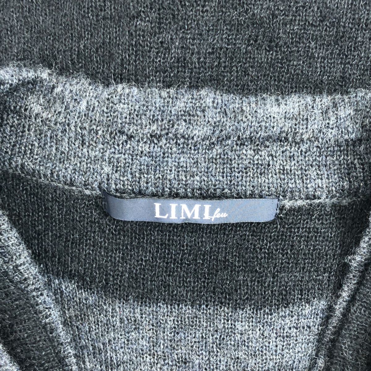 LIMI feu / リミフゥ モヘヤ レイヤード カーディガン