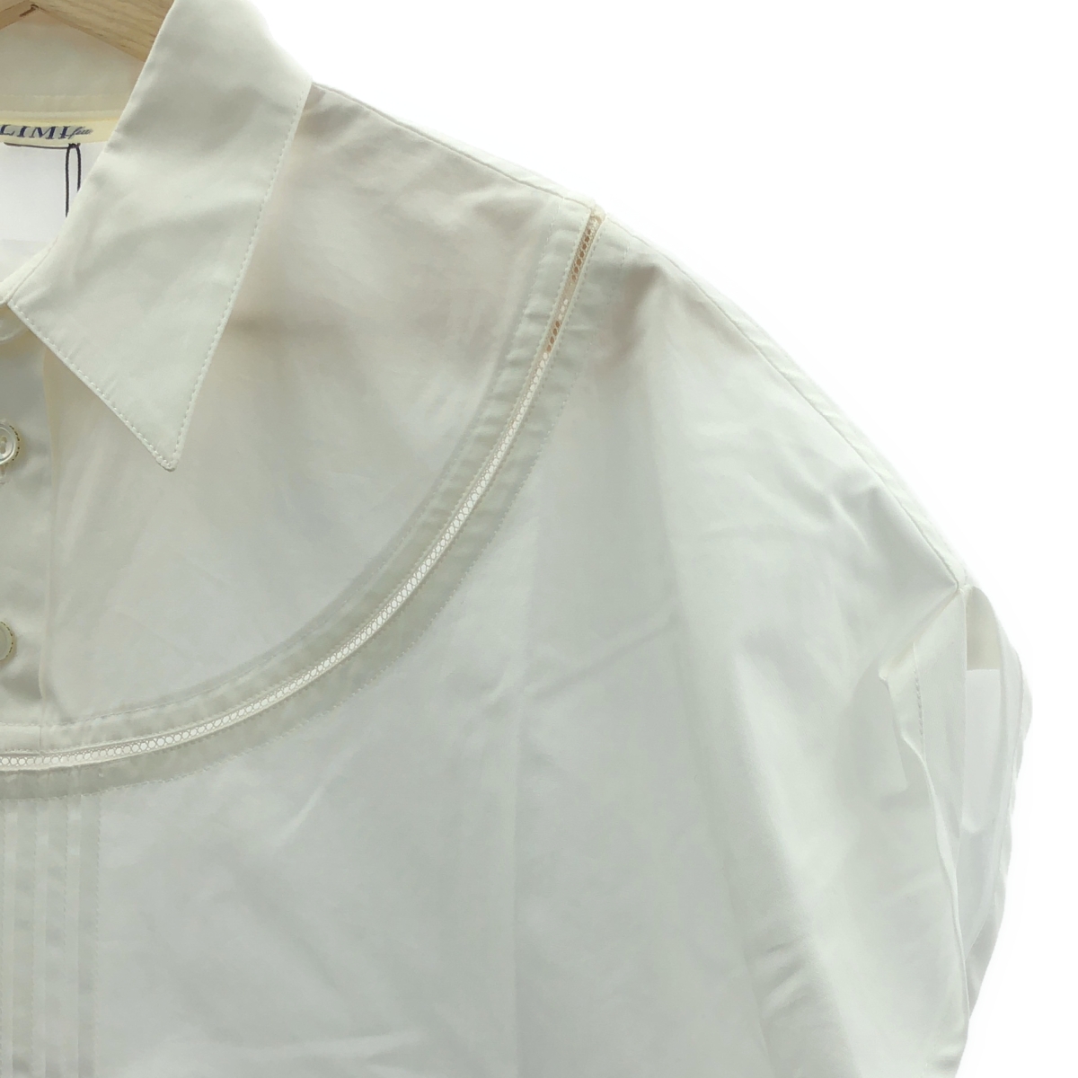 LIMI feu / リミフゥ コットン ピンタック ブラウス