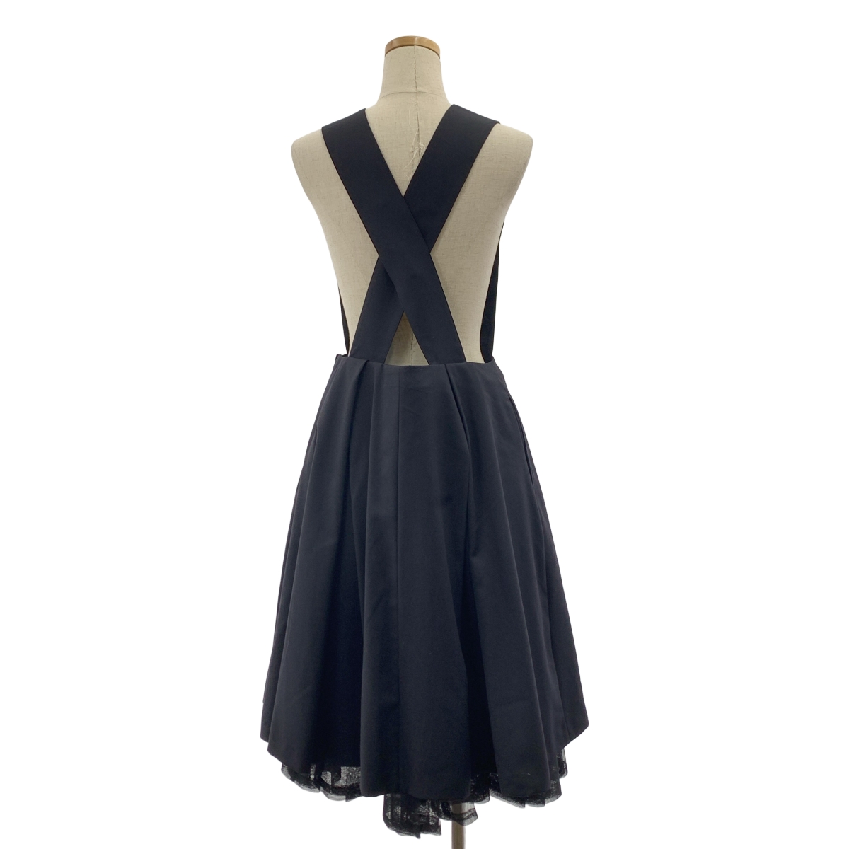 noir kei ninomiya / ノワールケイニノミヤ チュールドッキング レイヤード 吊りスカート ワンピース