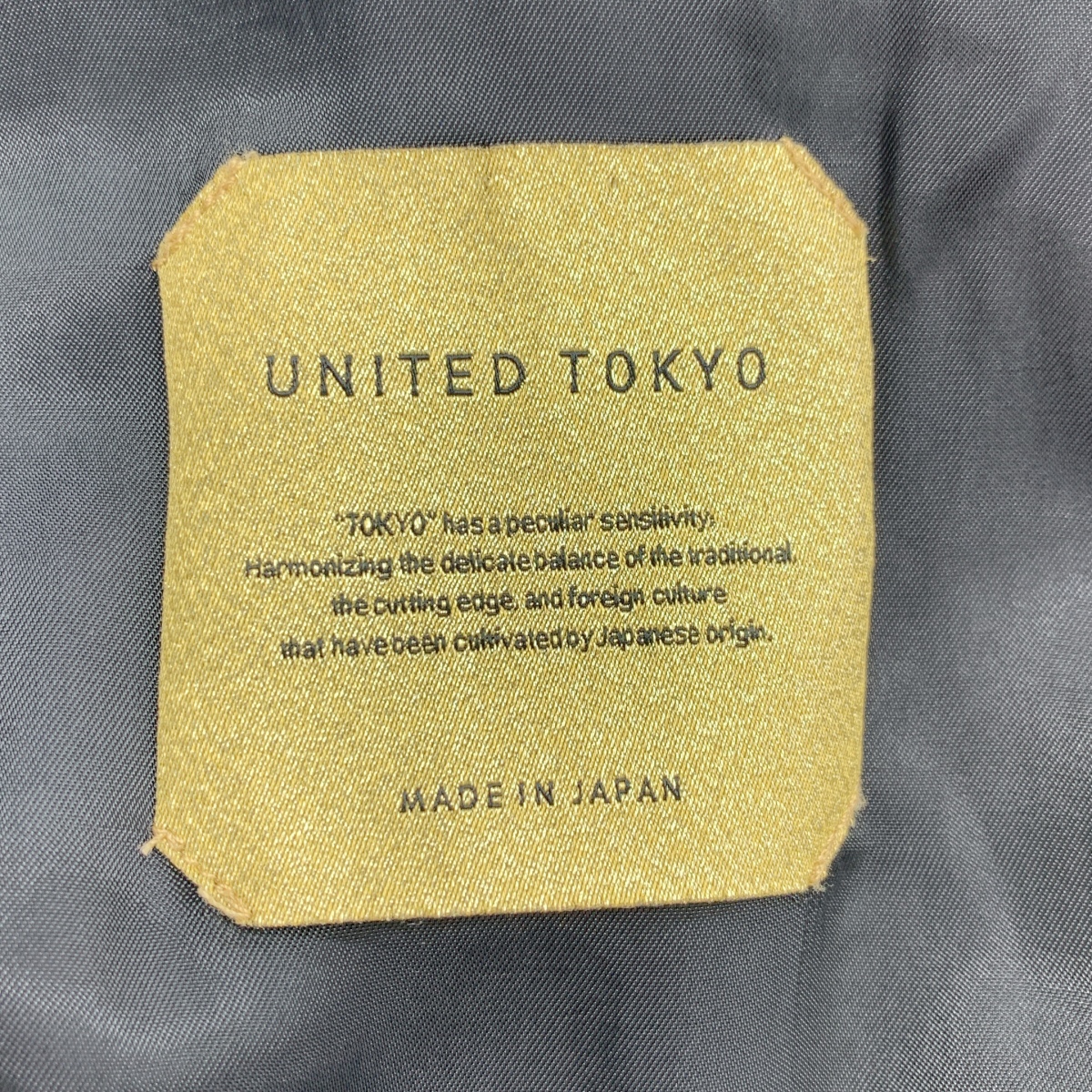 UNITED TOKYO / ユナイテッドトウキョウ DOLPHIN / チンストラップ ステンカラーコート / 総裏地